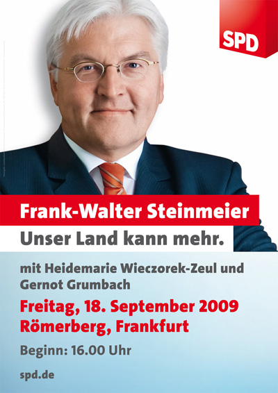 Frank-Walter Steinmeier am 18. September in Frankfurt